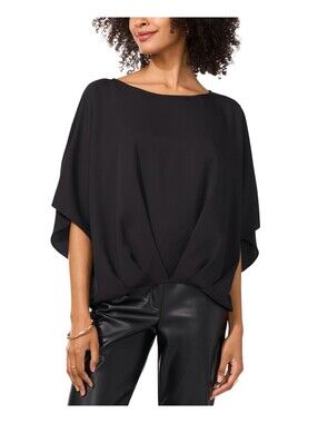Vince Camuto Women's Dolman Sleeve Top - Rich Black Size S